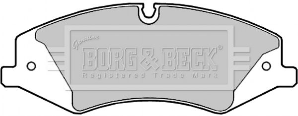 BORG & BECK Комплект тормозных колодок, дисковый тормоз BBP2306